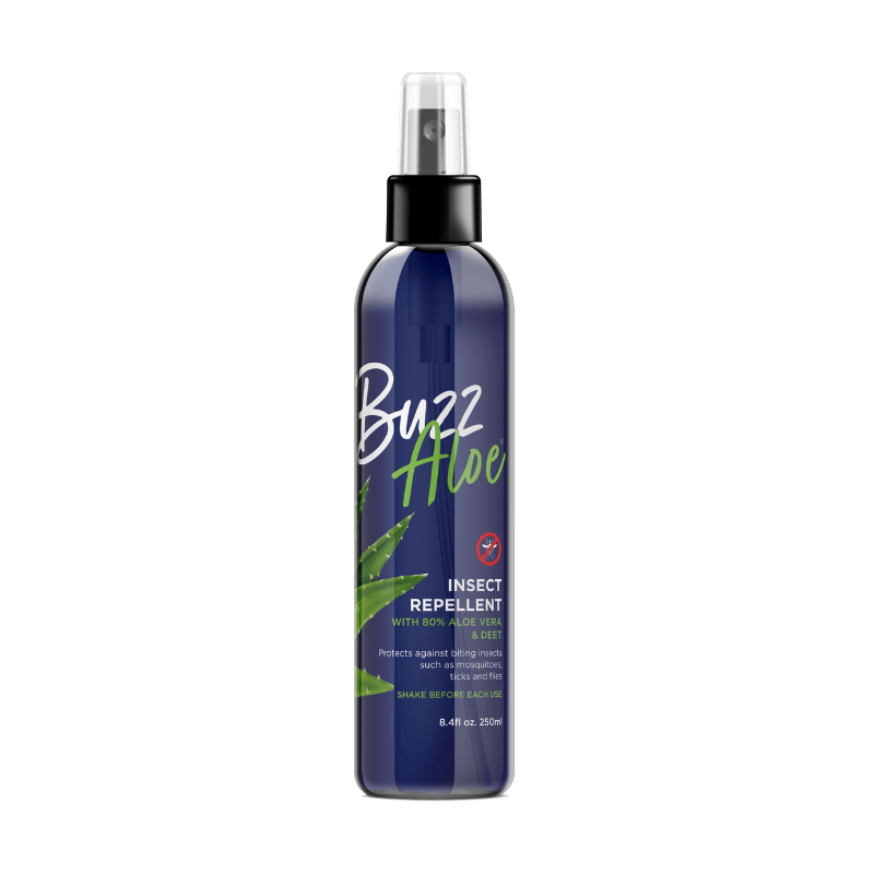 Buzz Aloe Insect Repellent with 80% Aloe Vera for natural protection 250ml