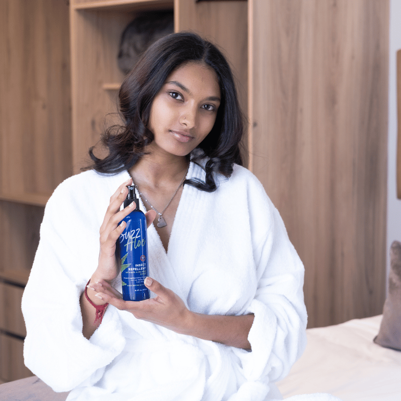 Travel-friendly 60ml or 250ml Buzz Aloe Insect Repellent for all skin types